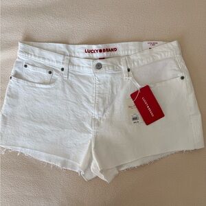 Lucky Brand Women's White Jean Shorts Size 16/33